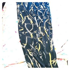 Cuban chain link silk jogger pants